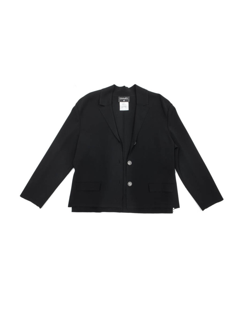 Veste CHANEL T 42 Stretch noir