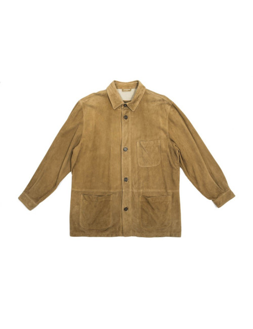 Veste chemise FRANCK NAMANI Homme daim gold
