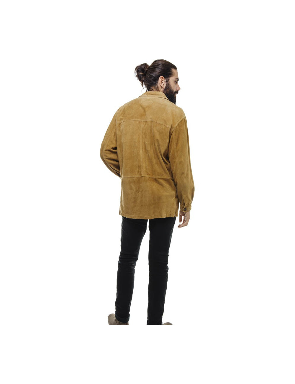Veste chemise FRANCK NAMANI Homme daim gold