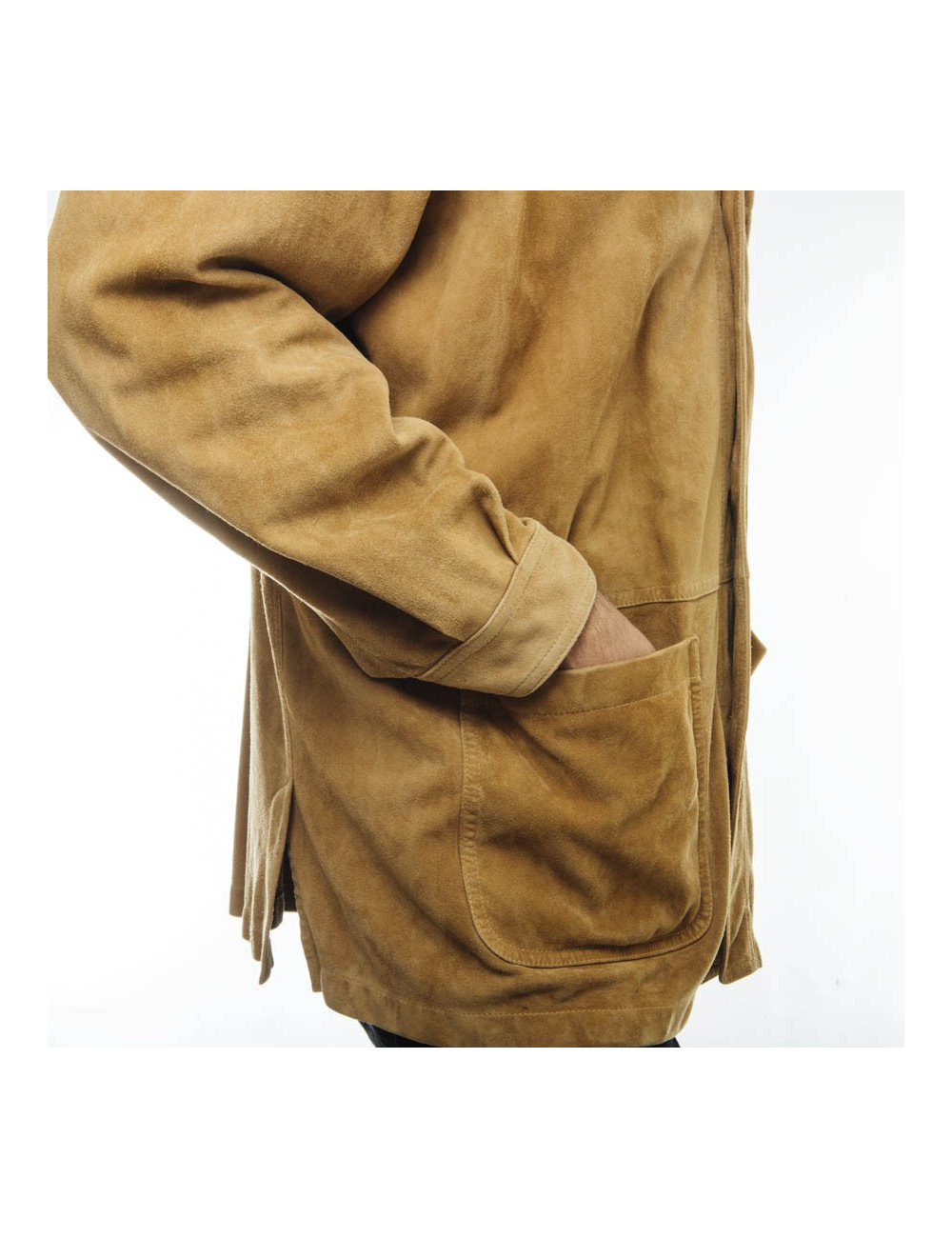 Veste chemise FRANCK NAMANI Homme daim gold