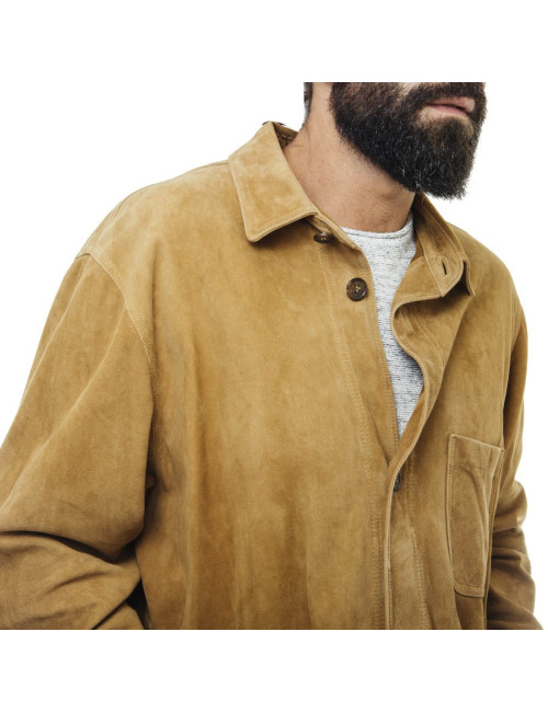 Veste chemise FRANCK NAMANI Homme daim gold