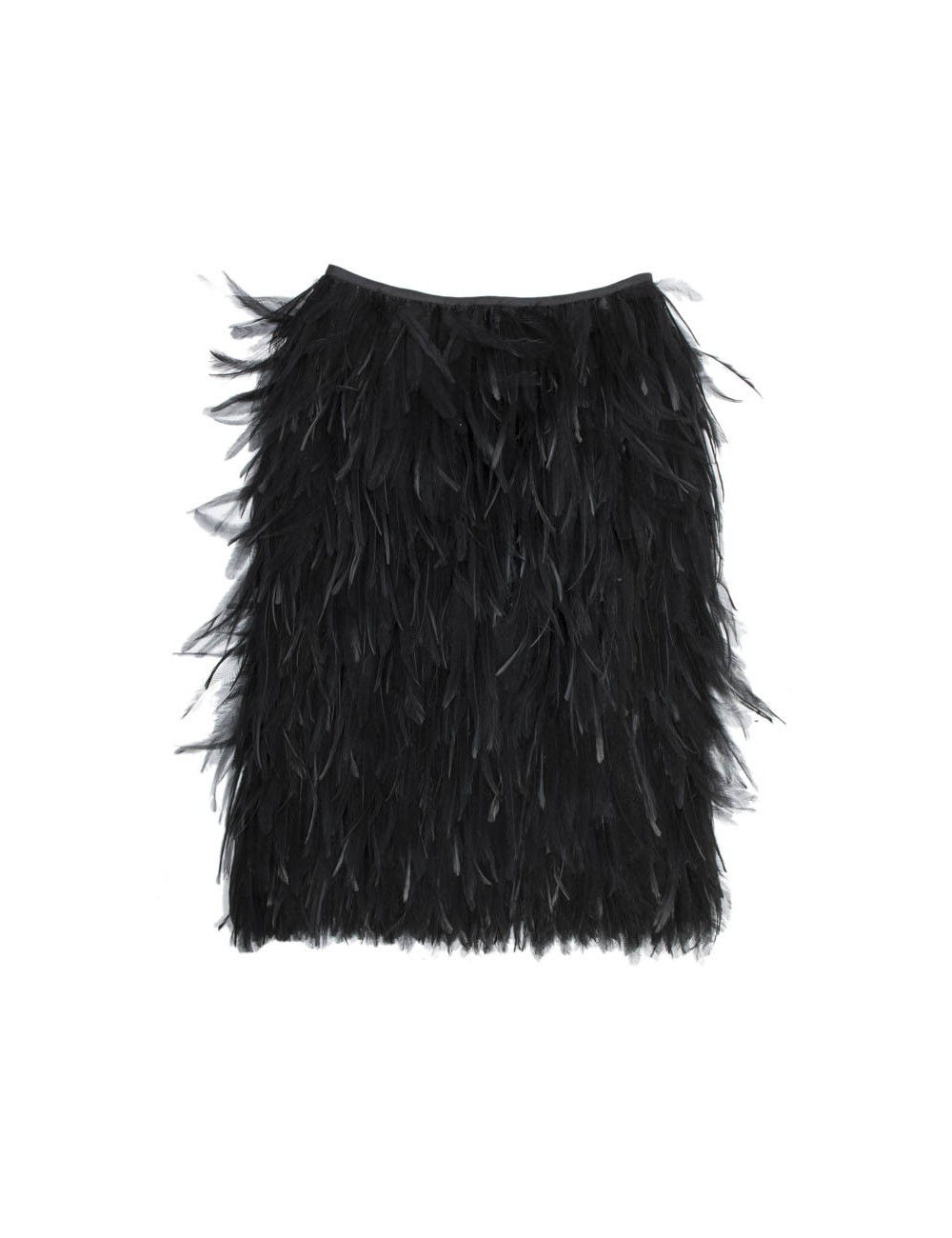 Jupe en plumes YVES SAINT LAURENT T40