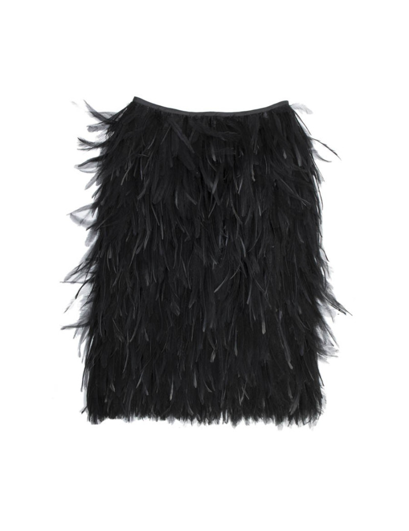 Jupe en plumes YVES SAINT LAURENT T40