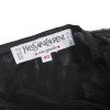YVES SAINT LAURENT skirt in black swan feathers size 40FR
