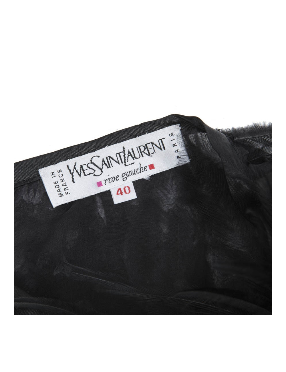 Jupe en plumes YVES SAINT LAURENT T40