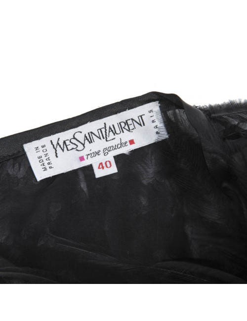 Jupe en plumes YVES SAINT LAURENT T40