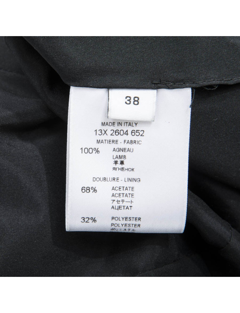 Robe GIVENCHY T38 en cuir noir