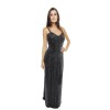 ALMA Couture T 42IT/38 FR evening gown in black sequined silk
