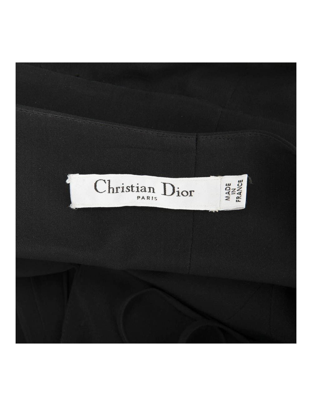 Robe CHRISTIAN DIOR T 36 FR en soie noire