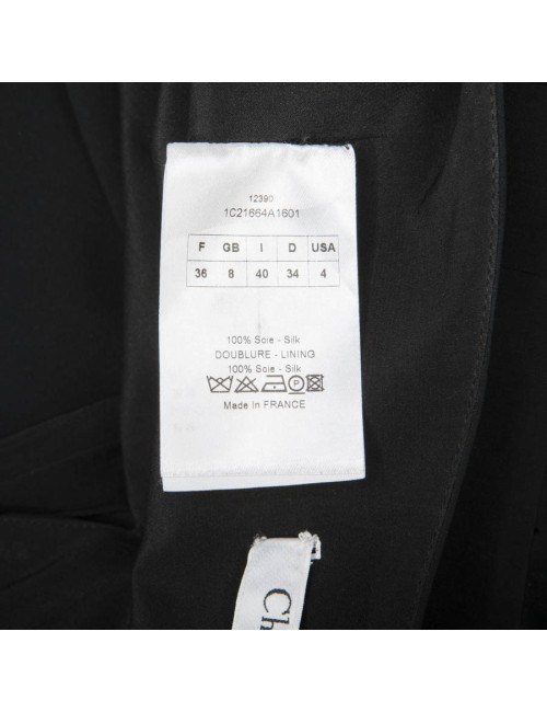 Robe CHRISTIAN DIOR T 36 FR en soie noire
