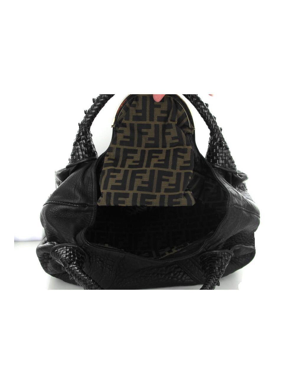 Sac FENDI "Spy bag" cuir noir