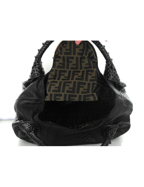Sac FENDI "Spy bag" cuir noir