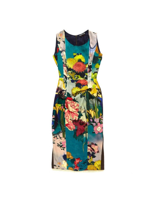 Robe ROCHAS en soie imprimée T 42IT