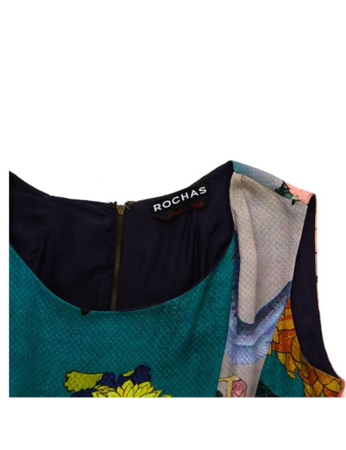 Robe ROCHAS en soie imprimée T 42IT