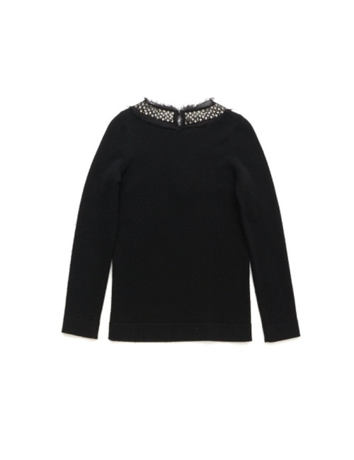 CHANEL cashmere sweater with swarovski crytals 