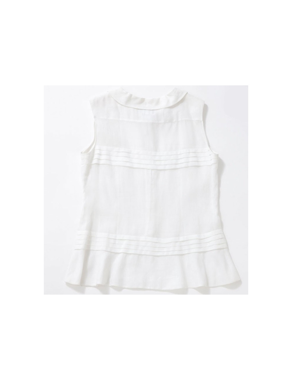 Blouse Chanel en lin blanc t 44