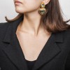 boucles d'oreille pendantes clips YSL SAINT LAURENT Vintage