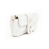 LANVIN bag in white python leather