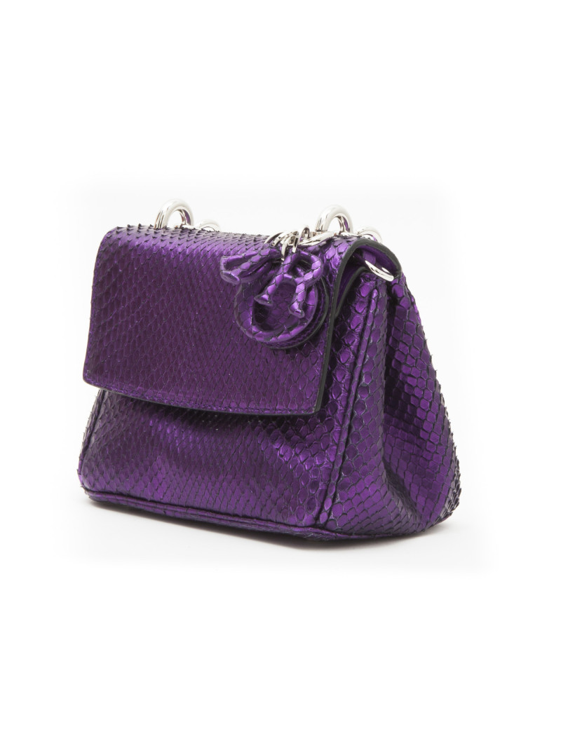 Sac CHRISTIAN DIOR python violet