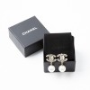  CHANEL CC dangling clip-on earrings with a pearl