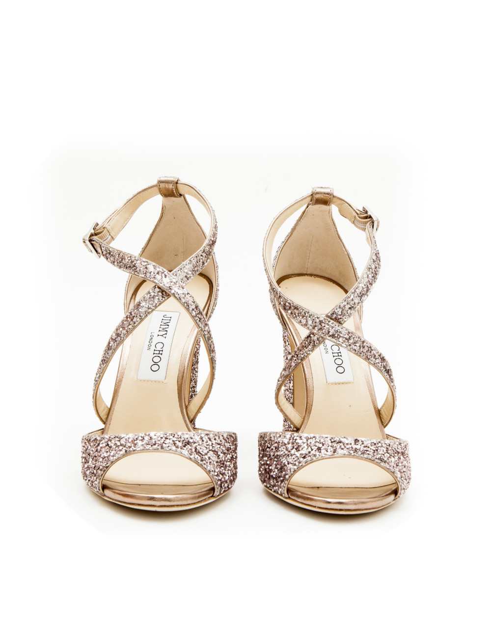  JIMMY CHOO high heel sandals in pink sequins size 40EU