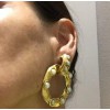 Boucles d'oreille Couture CHANEL clips pendants Vintage