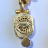 xxx Boucles d'oreille clips GIANFRANCO FERRE Vintage en métal doré, pierre facettée et brilliant