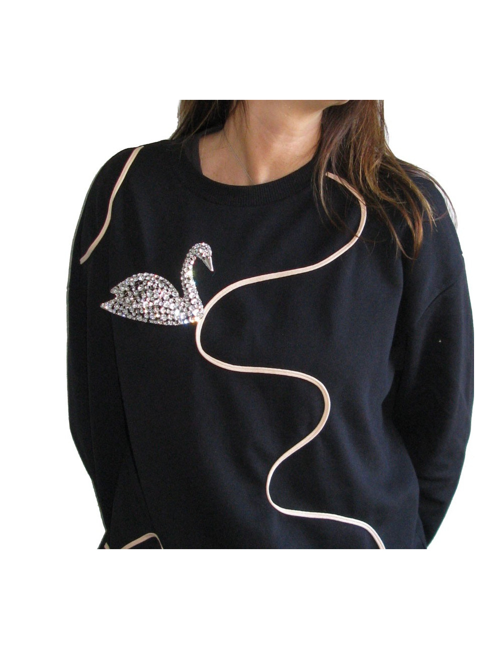 xxx Broche SONIA RYKIEL cygne sertie de brillants