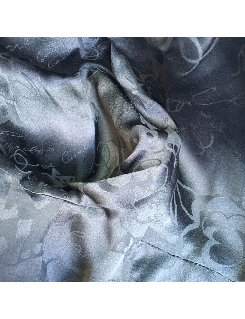 Veste CHANEL T 40 en tweed gris foncé et gris clair 