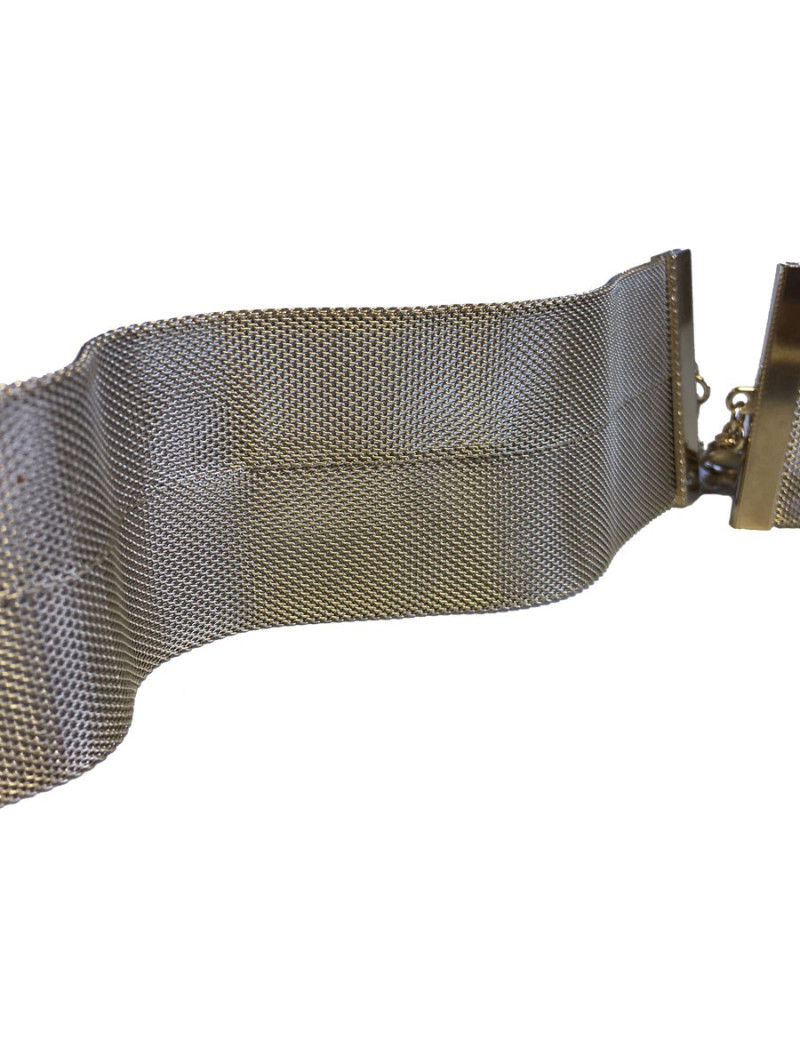 xxx Ceinture CHANEL 'Paris-Cosmopolite' en filigrane doré or pâle