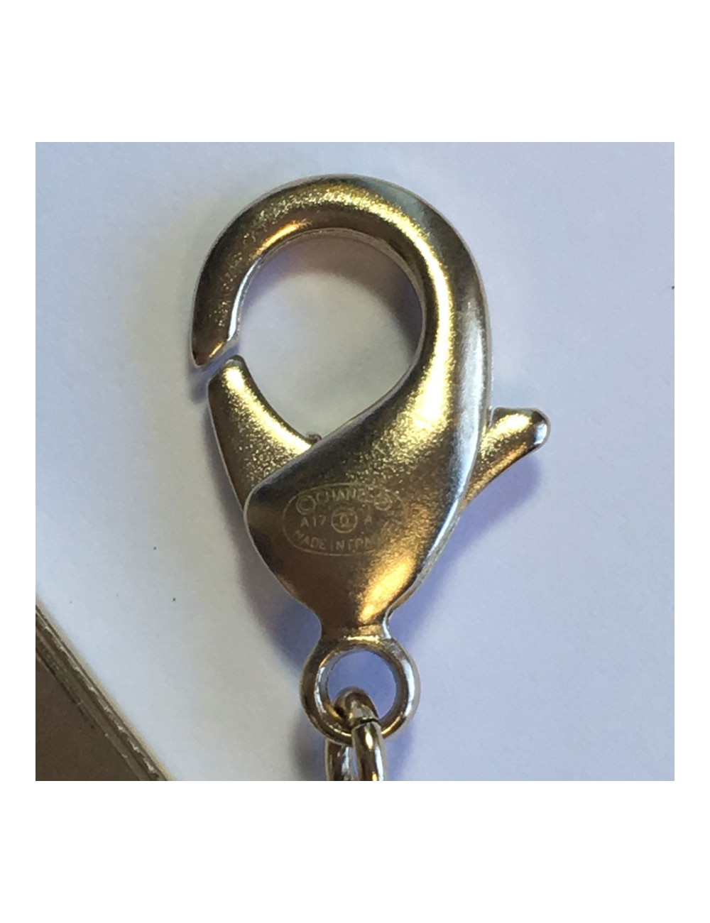 CHANEL belt in pale gold filigree metal 