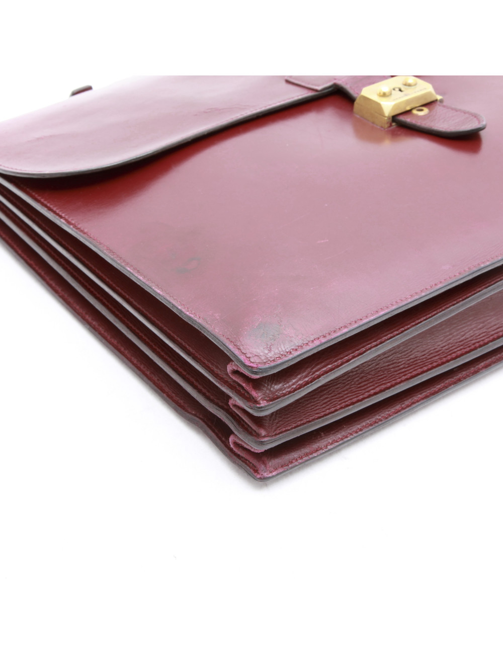  HERMES vintage 1950 satchel bag in Red H box leather