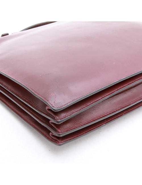  HERMES vintage 1950 satchel bag in Red H box leather