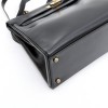 HERMES Kelly 32 vintage in Black box 'retourné' leather 