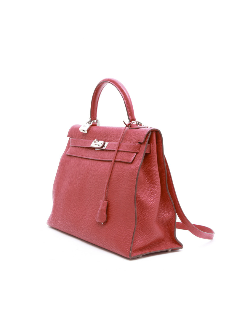  HERMES Kelly II T35 ssaddle bag in brick taurillon clemence leather