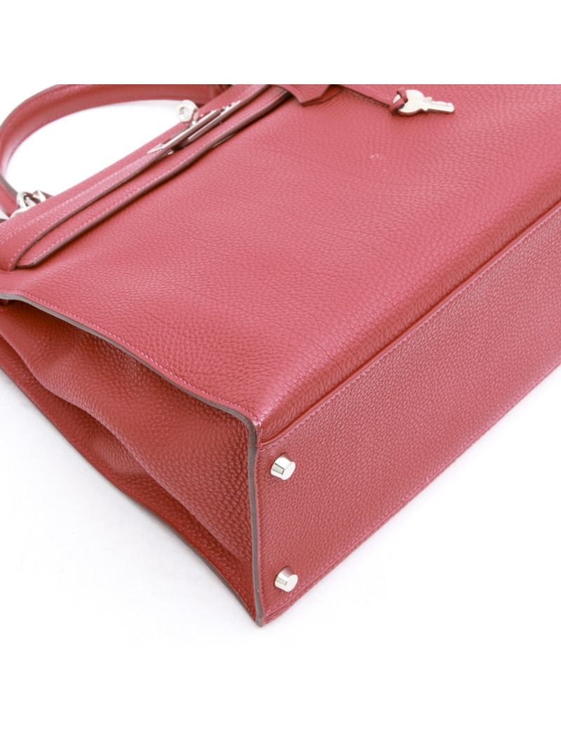  HERMES Kelly II T35 ssaddle bag in brick taurillon clemence leather