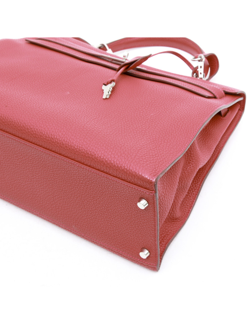  HERMES Kelly II T35 ssaddle bag in brick taurillon clemence leather