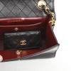 CHANEL bag with its wallet in blue night smooth leather