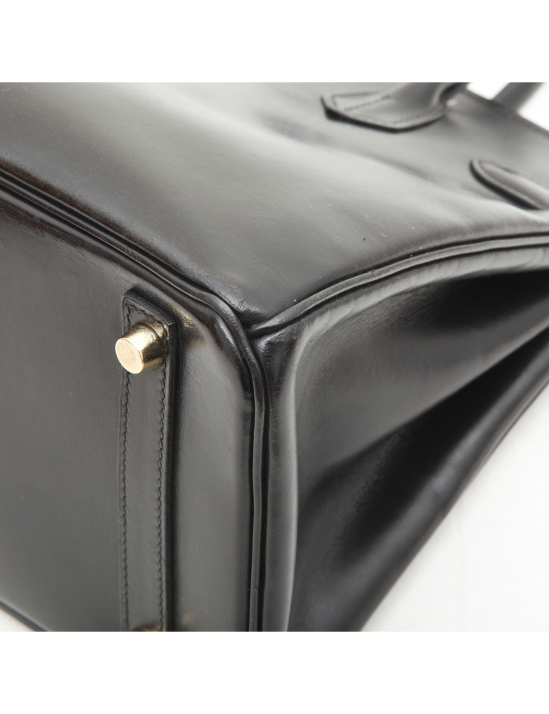 HERMES Birkin 30 in black box leather