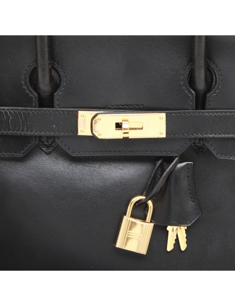 HERMES Birkin 30 in black box leather