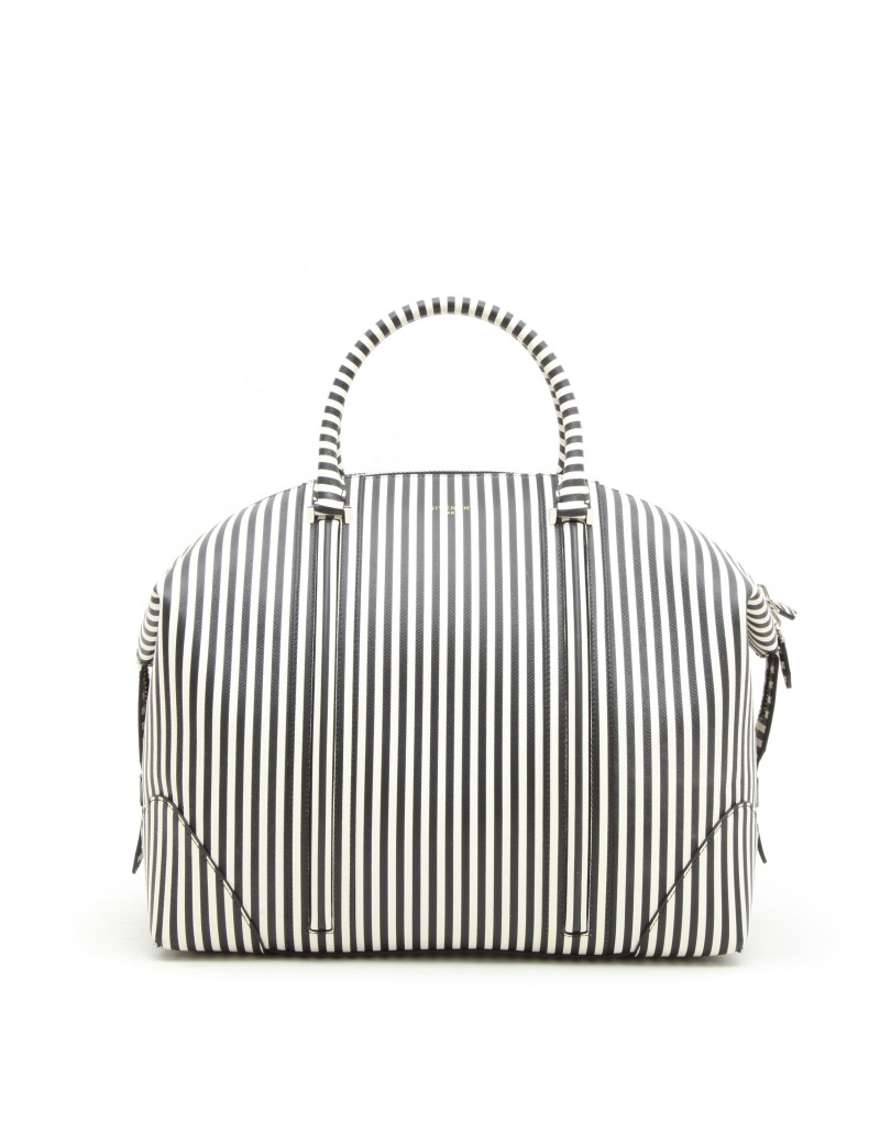 Sac GIVENCHY en cuir rayé blanc et noir
