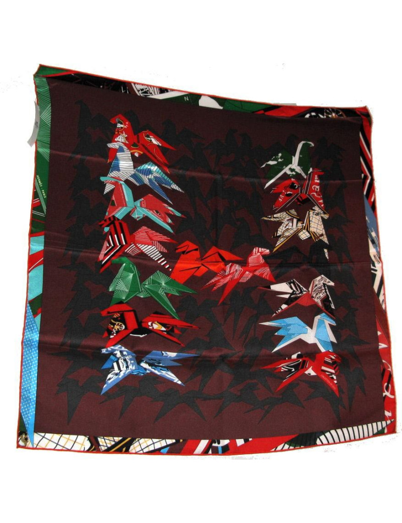 Carré 70 HERMES "Cocottes en soie"