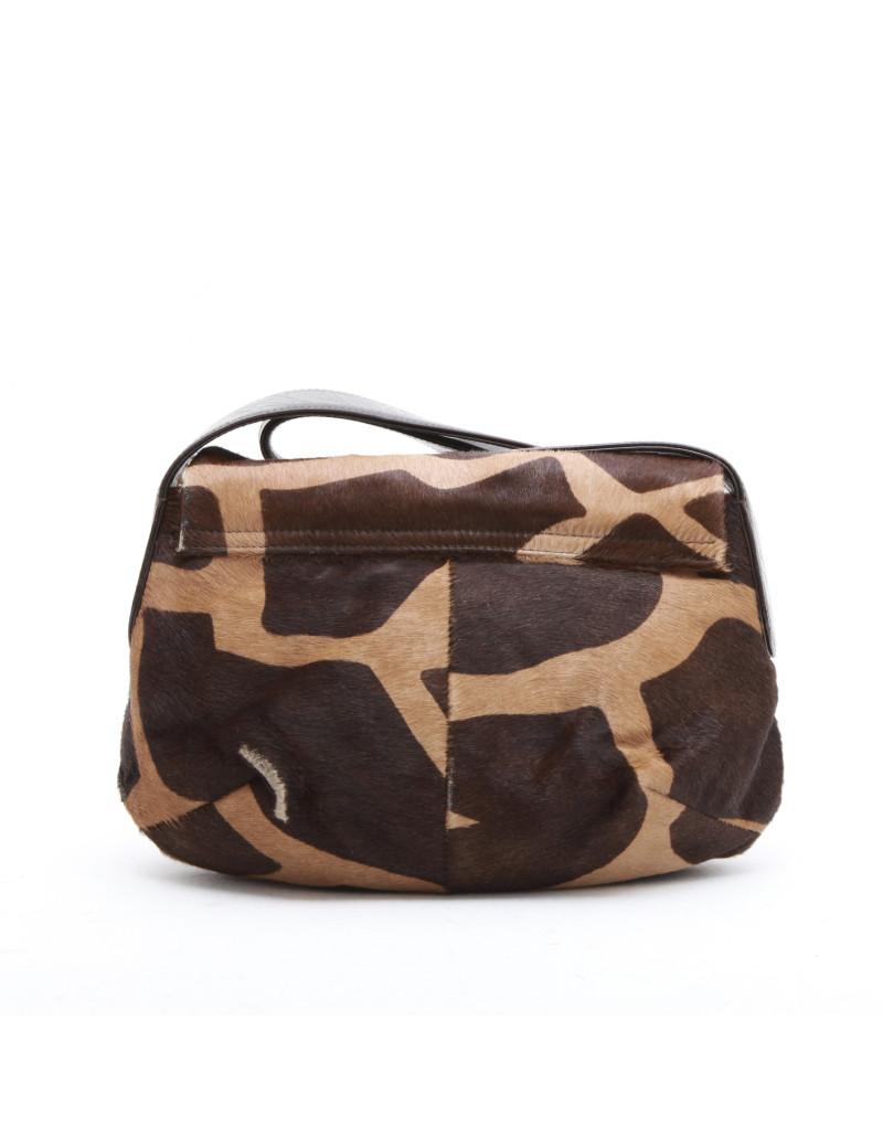 GIANFRANCO FERRE vintage shoulder bag in brown foal