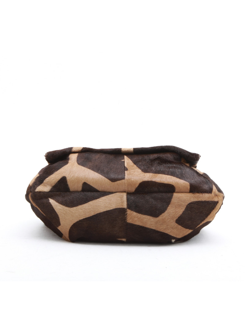 GIANFRANCO FERRE vintage shoulder bag in brown foal