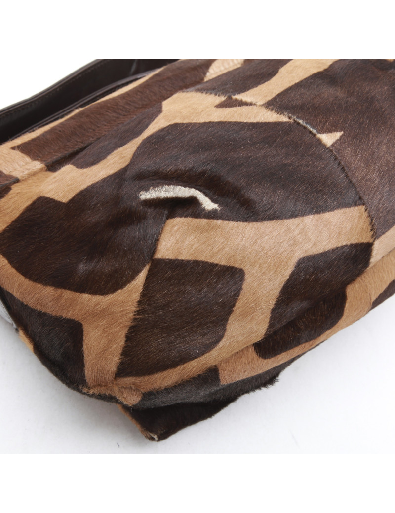 GIANFRANCO FERRE vintage shoulder bag in brown foal