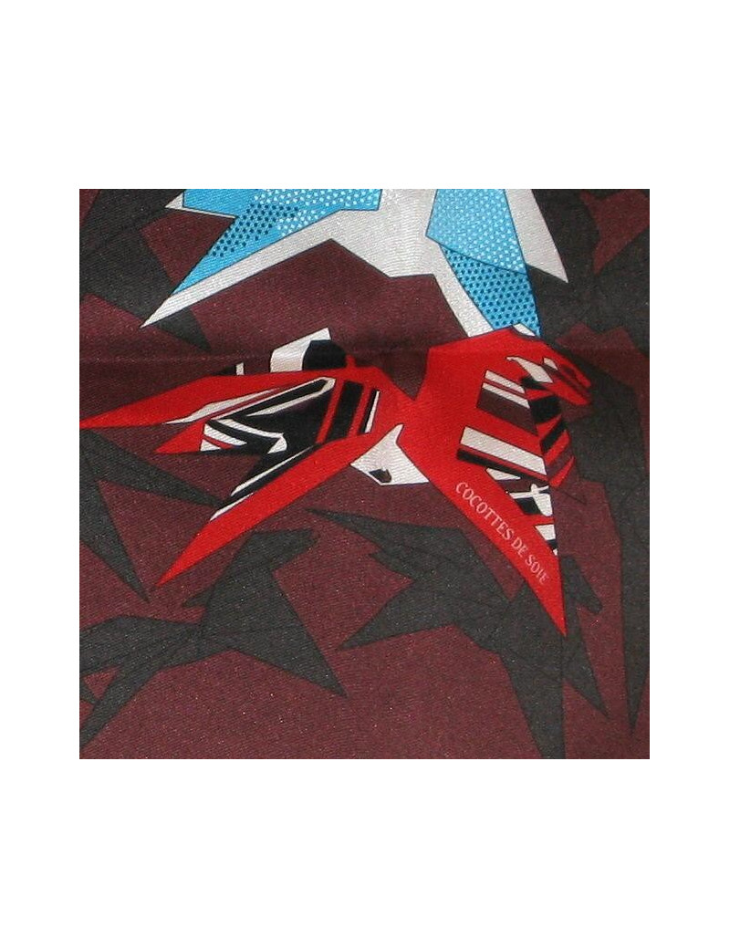 Carré 70 HERMES "Cocottes en soie"