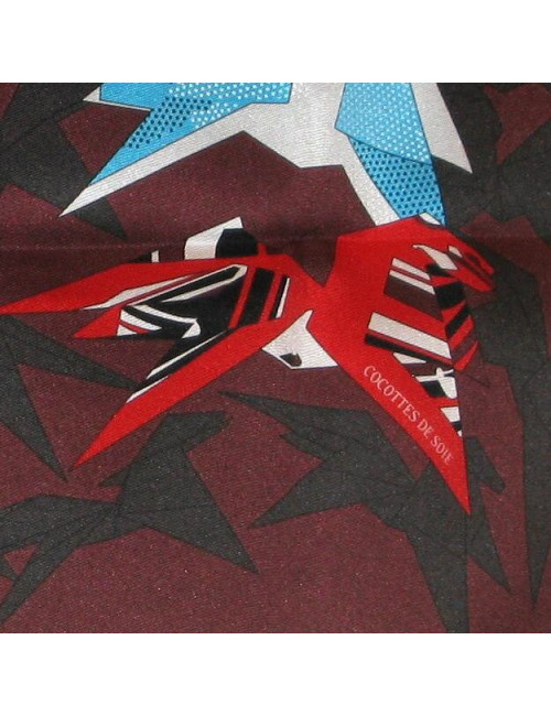 Carré 70 HERMES "Cocottes en soie"