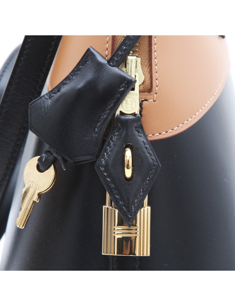 Sac bolide HERMES bicolore 