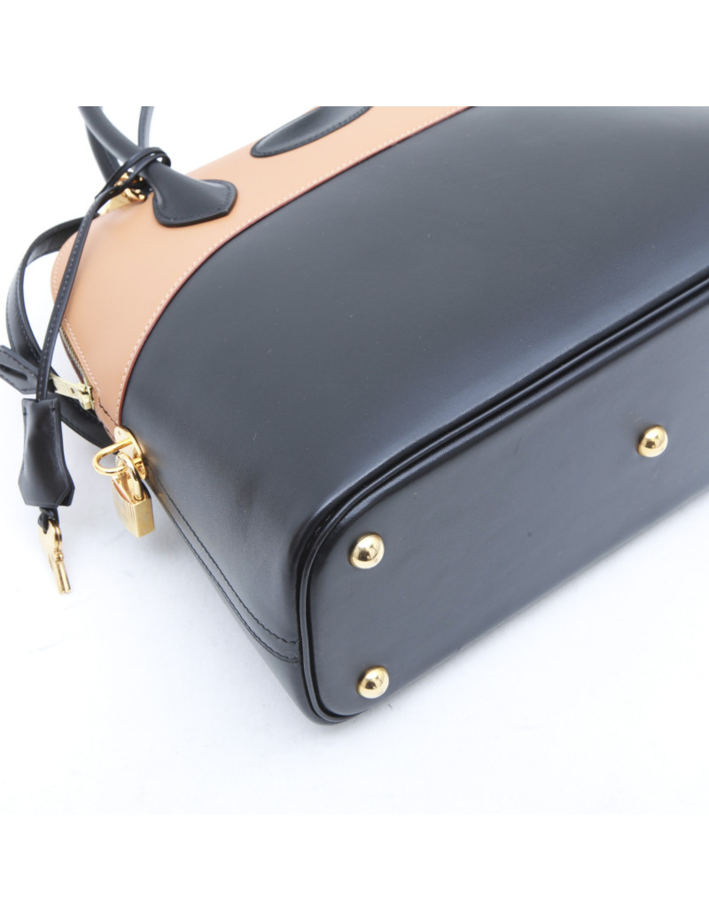 Sac bolide HERMES bicolore 