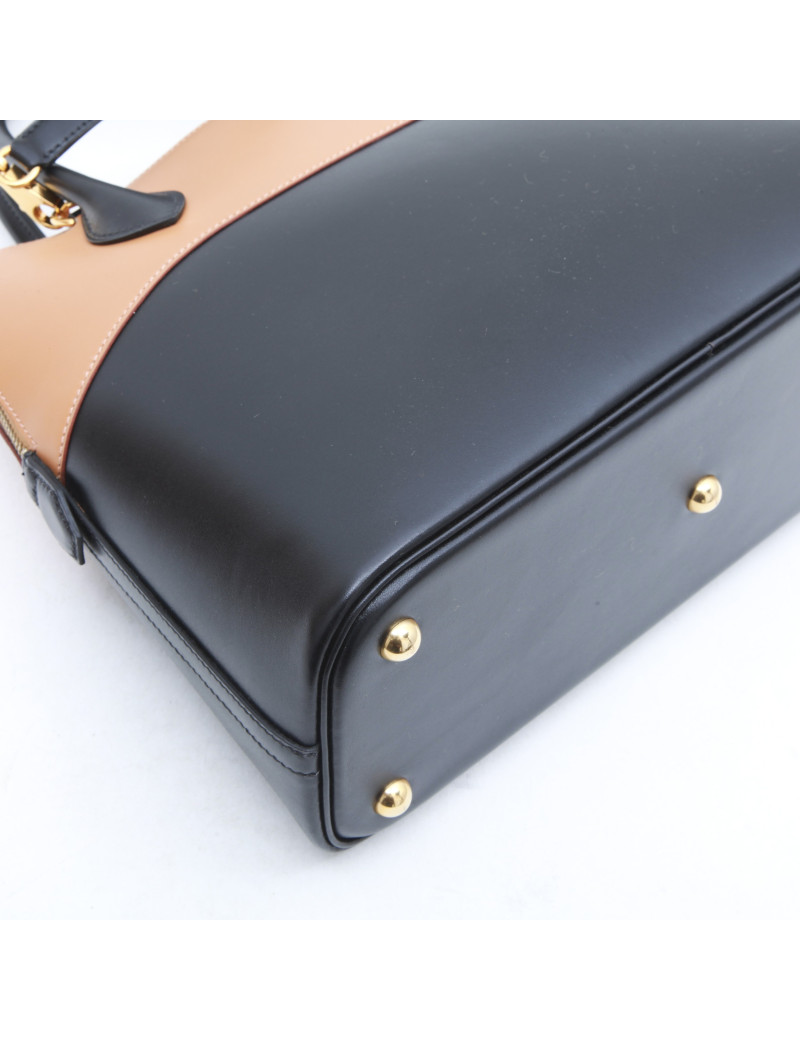 Sac bolide HERMES bicolore 